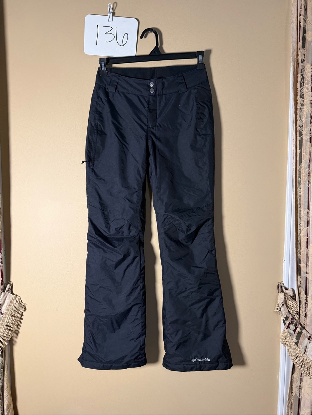 Columbia Black Wide-Leg Insulated Snow Pants